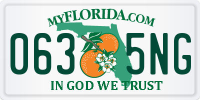 FL license plate 0635NG