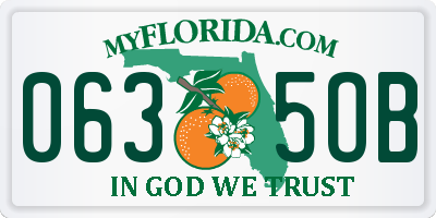 FL license plate 0635OB
