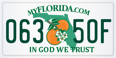 FL license plate 0635OF