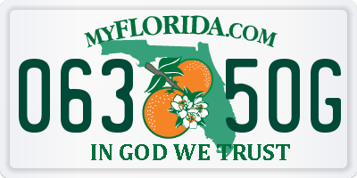 FL license plate 0635OG