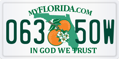 FL license plate 0635OW