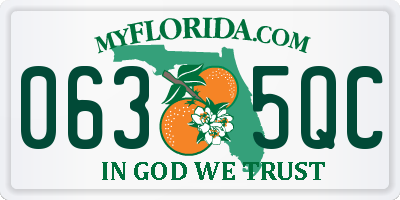 FL license plate 0635QC