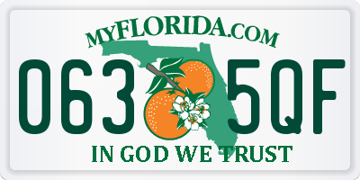 FL license plate 0635QF