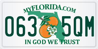 FL license plate 0635QM