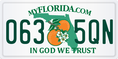 FL license plate 0635QN