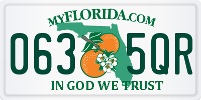 FL license plate 0635QR