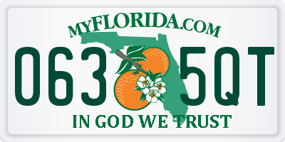 FL license plate 0635QT