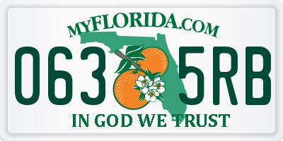 FL license plate 0635RB