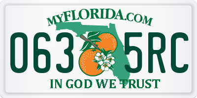 FL license plate 0635RC