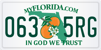 FL license plate 0635RG