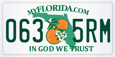 FL license plate 0635RM