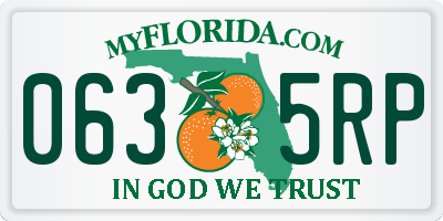 FL license plate 0635RP