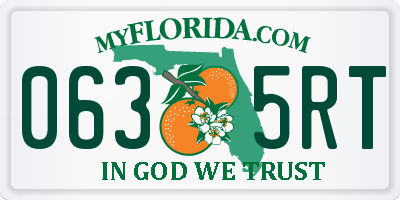 FL license plate 0635RT