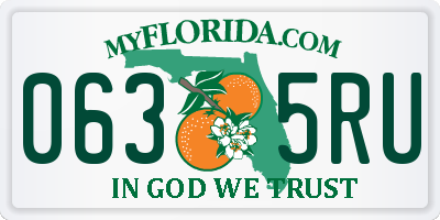 FL license plate 0635RU