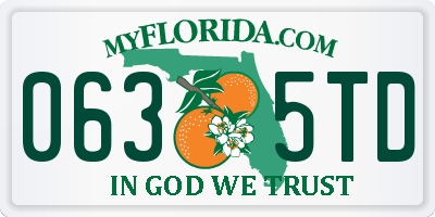 FL license plate 0635TD