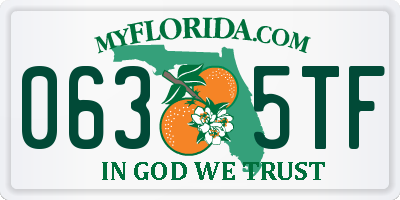FL license plate 0635TF