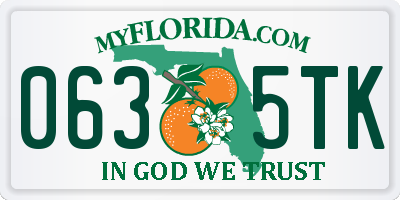 FL license plate 0635TK