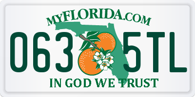 FL license plate 0635TL