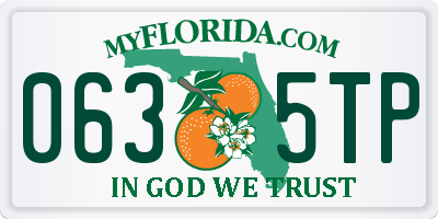 FL license plate 0635TP
