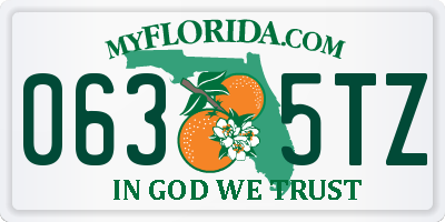 FL license plate 0635TZ