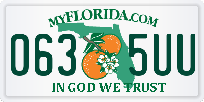FL license plate 0635UU