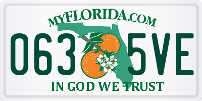 FL license plate 0635VE
