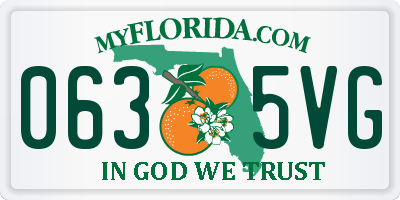 FL license plate 0635VG