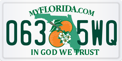 FL license plate 0635WQ