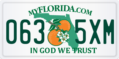 FL license plate 0635XM