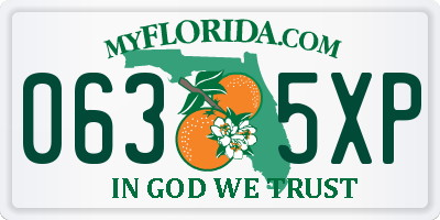 FL license plate 0635XP