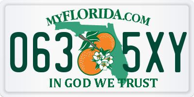 FL license plate 0635XY