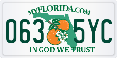 FL license plate 0635YC