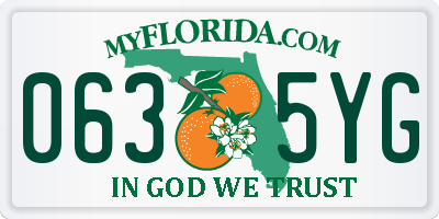 FL license plate 0635YG
