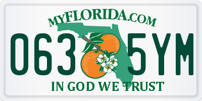 FL license plate 0635YM