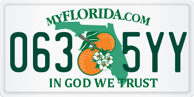 FL license plate 0635YY