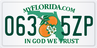 FL license plate 0635ZP