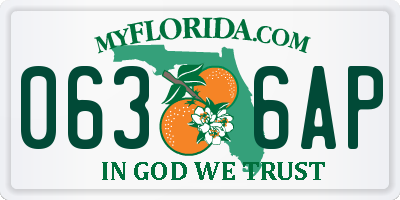 FL license plate 0636AP