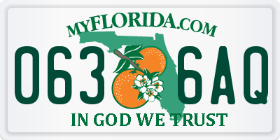 FL license plate 0636AQ