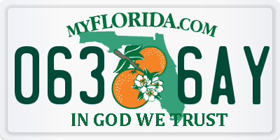 FL license plate 0636AY