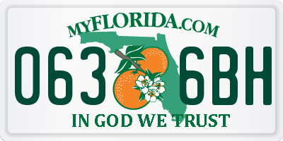 FL license plate 0636BH