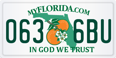 FL license plate 0636BU