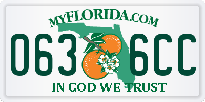 FL license plate 0636CC