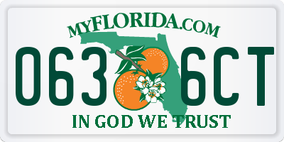 FL license plate 0636CT
