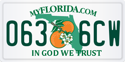FL license plate 0636CW