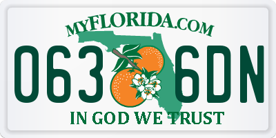 FL license plate 0636DN