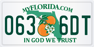 FL license plate 0636DT