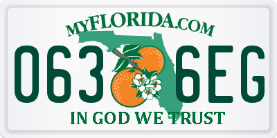 FL license plate 0636EG