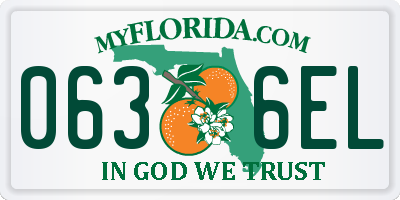 FL license plate 0636EL