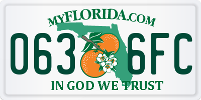 FL license plate 0636FC