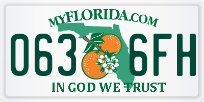 FL license plate 0636FH